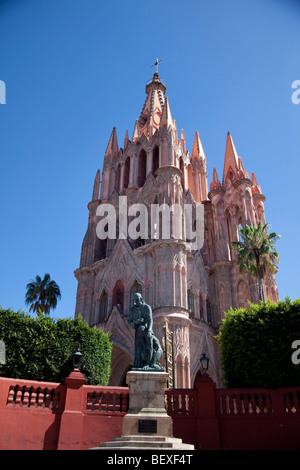 La Parroquia, Kirche St. Michael der Erzengel, San Miguel de Allende, Guanajuato, Mexiko Stockfoto