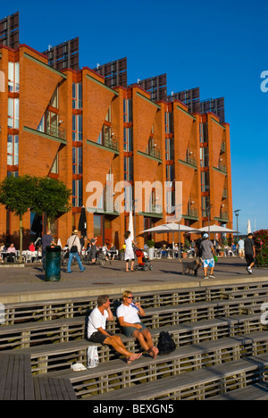 Entspannen bei Västra Hämnen im Westen hegen in Malmö Skåne Schweden Europa Stockfoto