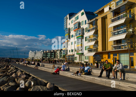 Entspannen bei Västra Hämnen im Westen hegen in Malmö Skåne Schweden Europa Stockfoto