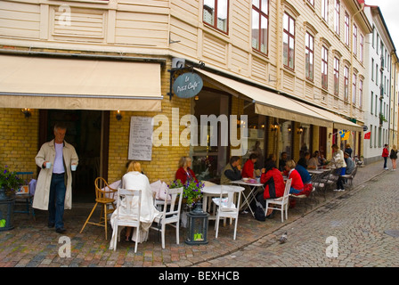 Cafe im Haga District Göteborg Schweden Europa Stockfoto