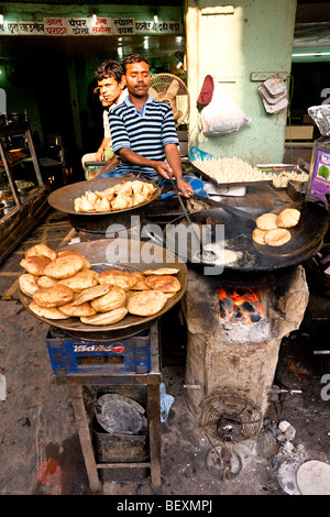 Leben in Varanasi, Uttar Pradesh, Indien. Stockfoto