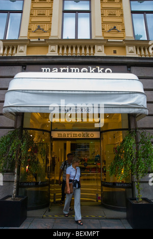 Marimekko Shop Esplanadi Boulevard in Mitteleuropa Helsinki Finnland Stockfoto