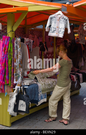 Viru Turg Handwerkermarkt Mere PST-Straße in Mitteleuropa Tallinn Estland Stockfoto