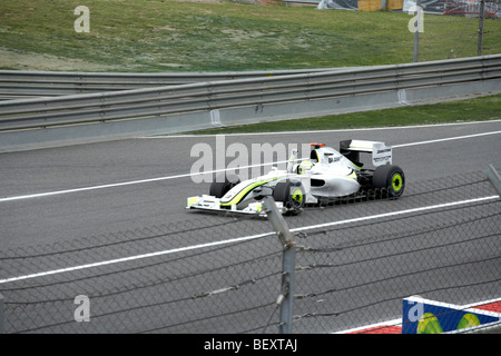 Jenson Button für Brawn GP gewinnt beim Circuit de Catalunya Barcelona Grand Prix 2009 Stockfoto