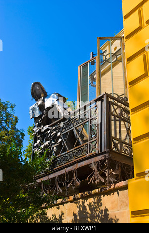 Dom-ter Platz mit der Statue von Franz (Ferenc) Liszt in Pecs Ungarn Europa Stockfoto