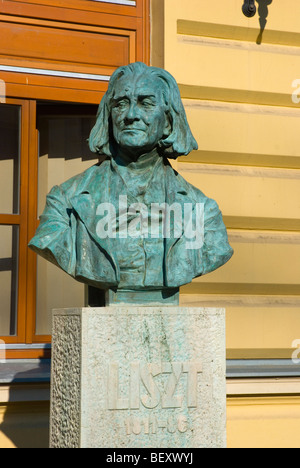 Statue des Franz (Ferenc) Liszt in Sopron Ungarn Europa Stockfoto