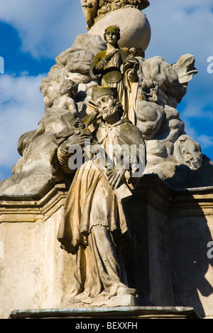 Detail in Szentharomsag Ozlop Säule der Heiligen Dreifaltigkeit in Sopron Ungarn Europa Stockfoto