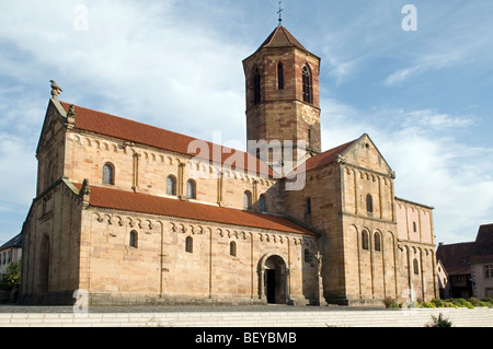 die Kirche der Heiligen Peter und Paul in Rosheim - Elsass - Frankreich Stockfoto