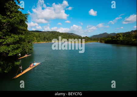 Bootfahren auf der Rio Grande, Jamaika Stockfoto