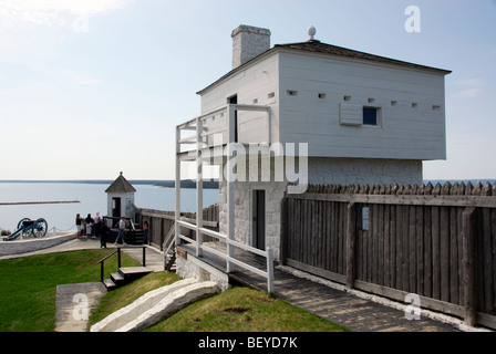 Block House in Fort Mackinac, Mackinac Island, Michigan Stockfoto