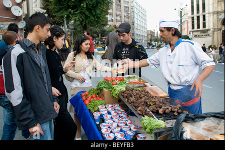 Istanbul Türkei Grill Fleisch Kebab Türkisch Stockfoto