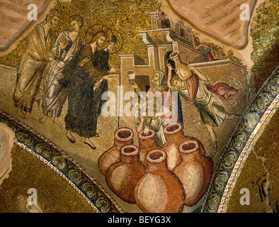 Das Chora Museum Istanbul Türkei Moschee byzantinischen Kirchenmosaike Fresken Leben von Jesus und der Jungfrau Maria Stockfoto