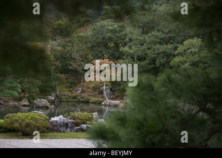 Sogenchi Gärten und den Tempel von Tenryu-Ji, Kyoto, Japan, Samstag, 24. Oktober 2009. Stockfoto