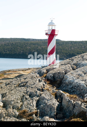 Nach Herzenslust Inhalt, Neufundland, Kanada Leuchtturm Stockfoto