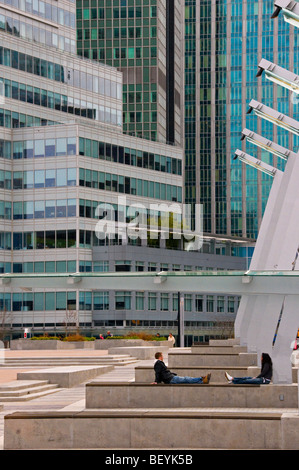 Moderne Architektur der Innenstadt von Vancouver neben Canada Place Stockfoto