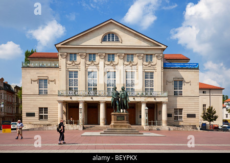 Deutsches Nationaltheater Gebäude in Weimar, Deutschland, Europa Stockfoto