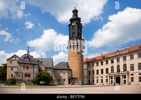 Weimar-Palast, Deutschland, Europa - Museum & zum UNESCO-Weltkulturerbe Stockfoto