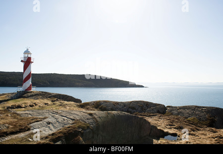 Leuchtturm am nach Herzenslust Inhalt, Neufundland, Kanada Stockfoto