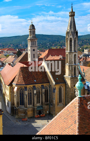 Dem Dach sieht Sopron, Ungarn Stockfoto