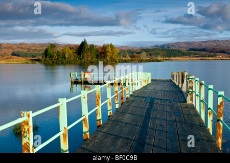 Die Anlegestelle am Loch Shiel in Acharacle Lochaber, Inverness-Shire, Highland, Schottland.  SCO 5444 Stockfoto