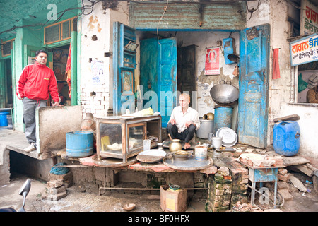 Straßenleben in Amritsar, Punjab, Indien. Stockfoto