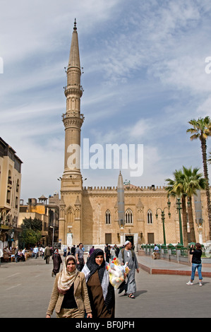 Khan el Khalili islamischen Kairo Ägypten Basar Souk Souk stammt aus dem Jahre 1382 Emir Djaharks-el-Khalili-Karawanserei Stockfoto