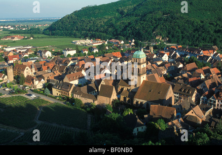 Stadtbild Kaysersberg, Elsass, Frankreich Stockfoto