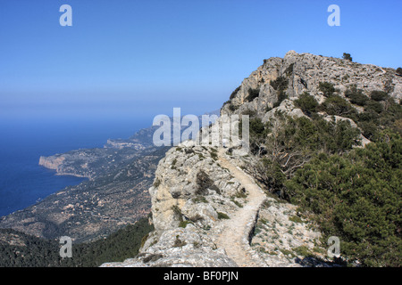 Des Erzherzogs zu Fuß in der Nähe von Valldemossa, benannt nach Ludwig Salvator, Serra de Tramuntana, Mallorca, Spanien Stockfoto