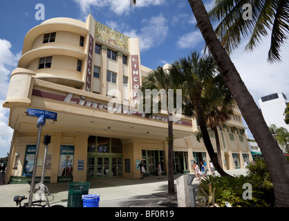 Lincoln Theater, Art Deco-Viertel, Lincoln Road, South Beach, Miami, Florida, USA. Stockfoto