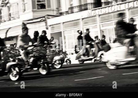 Teil des Making of des Spielfilms "Brighton Rock" vor Ort in Eastbourne 2009 Stockfoto