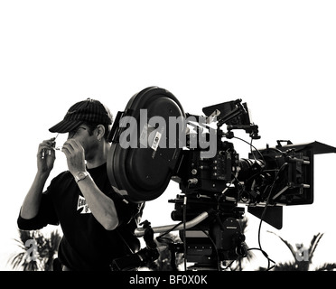 Teil des Making of des Spielfilms "Brighton Rock" vor Ort in Eastbourne 2009 Stockfoto