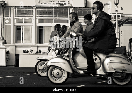 Teil des Making of des Spielfilms "Brighton Rock" vor Ort in Eastbourne 2009 Stockfoto