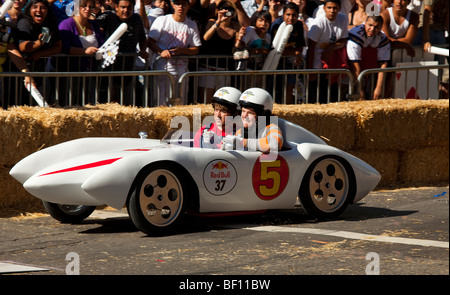 RedBull "Red Bull" Go-kart Seifenkiste "Soap Box" Kart Rennen la Los Angeles Stockfoto