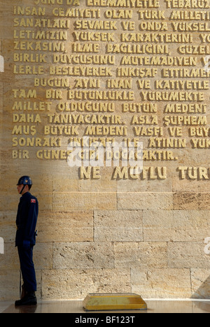 BEWACHUNG DER ATATÜRK-MAUSOLEUM IN ANKARA Stockfoto