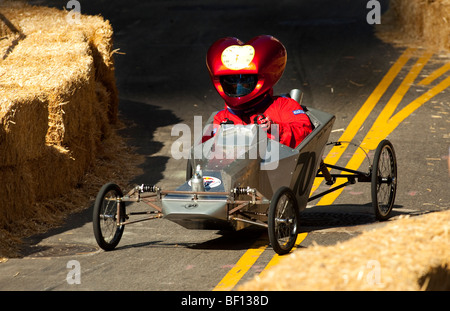 RedBull "Red Bull" Go-kart Seifenkiste "Soap Box" Kart Rennen la Los Angeles Stockfoto