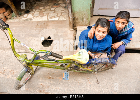 Straßenleben in Amritsar, Punjab, Indien. Stockfoto