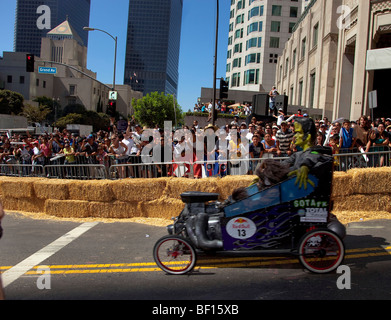 RedBull "Red Bull" Go-kart Seifenkiste "Soap Box" Kart Rennen la Los Angeles Stockfoto