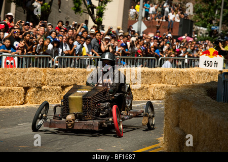 RedBull "Red Bull" Go-kart Seifenkiste "Soap Box" Kart Rennen la Los Angeles Stockfoto