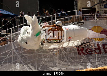 RedBull "Red Bull" Go-kart Seifenkiste "Soap Box" Kart Rennen la Los Angeles Stockfoto