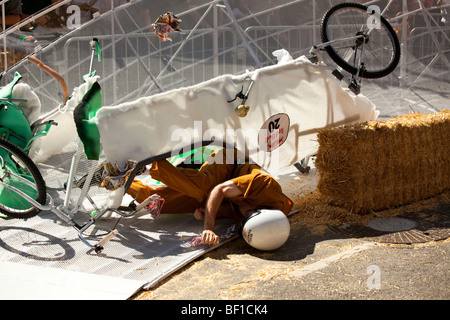 RedBull "Red Bull" Go-kart Seifenkiste "Soap Box" Kart Rennen la Los Angeles Stockfoto