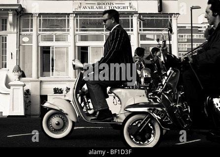 Teil des Making of des Spielfilms "Brighton Rock" vor Ort in Eastbourne 2009 Stockfoto