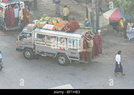 Leben auf der Straße in Bago, Yangon, Myanmar. Stockfoto