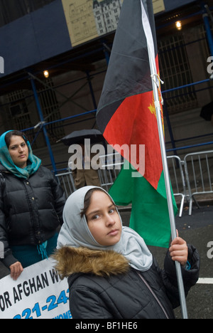 Muslime aus der Tri-State-Bereich sammeln für die muslimische Welt Day Parade in New York Stockfoto