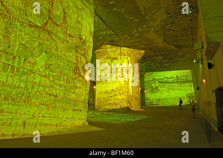 Vicent Van Gogh Projektion der Bilder Dom Cathedrale D´Images. Les Baux de Provence. Bouches-du-Rhône. Provence.France Stockfoto