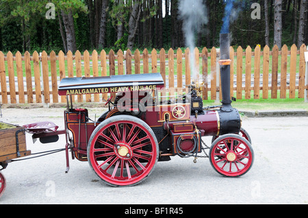 Dampftraktor Pembrey Country Park Carmarthenshire Wales Cymru UK-Modell Stockfoto