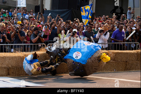 RedBull "Red Bull" Go-kart Seifenkiste "Soap Box" Kart Rennen la Los Angeles Stockfoto