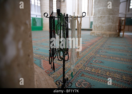 Subha Tasbih Tasbih Gebetskette hängen in der Lala Mustafa Pasha Moschee früher St Nicolas dann saint Sophia Kathedrale Stockfoto