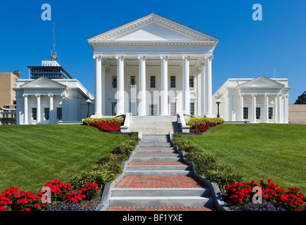 Die Virginia State Capitol Building, Gerichtsbezirk Ende, Richmond, Virginia, USA Stockfoto