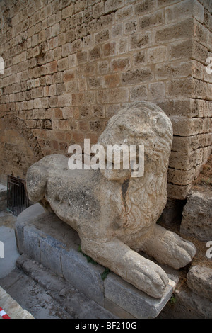 St Mark Löwe Symbol von Venedig auf der alten Stadt Wände Famagusta türkische Republik von Nordzypern trnc Stockfoto