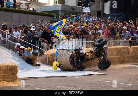 RedBull "Red Bull" Go-kart Seifenkiste "Soap Box" Kart Rennen la Los Angeles Stockfoto